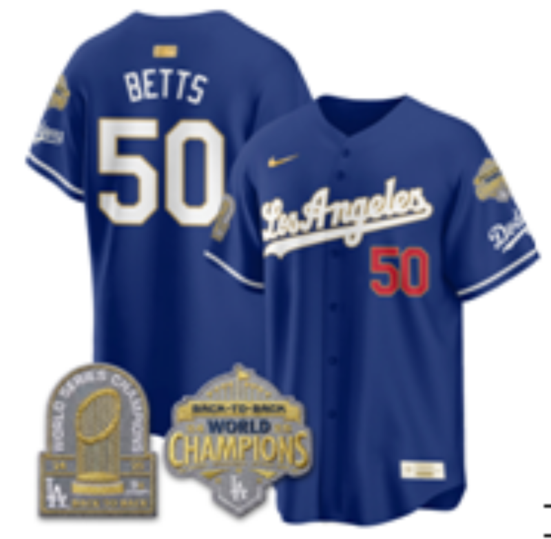 Men Los Angeles Dodgers #50 Betts blue Game 2026 Nike MLB Jersey 40140021